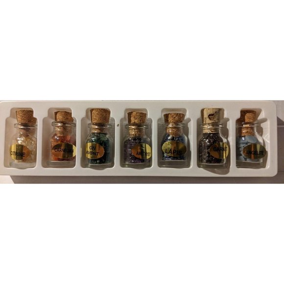 Seven Chakras Stone Chips Chakra Set of 7 Boxed pe - Picture 1 of 7